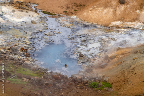 Seltun geothermal area in Iceland on the Reykjanes Peninsula photo