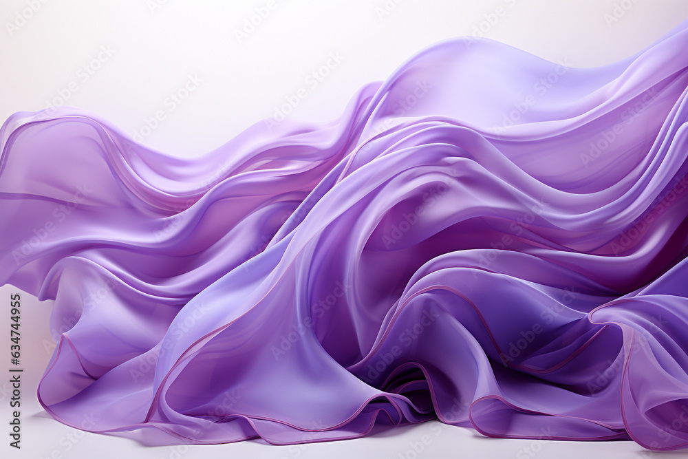 Obraz premium Flow purple satin