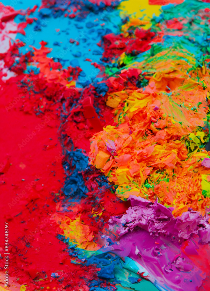 colorful paint mix- mixed water color paint texture- ai generated image
