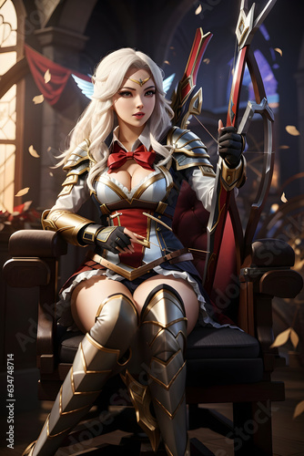 Sexy girl  : Archer : Legacy of Frost: Ashe, the Legendary Archer of Runeterra