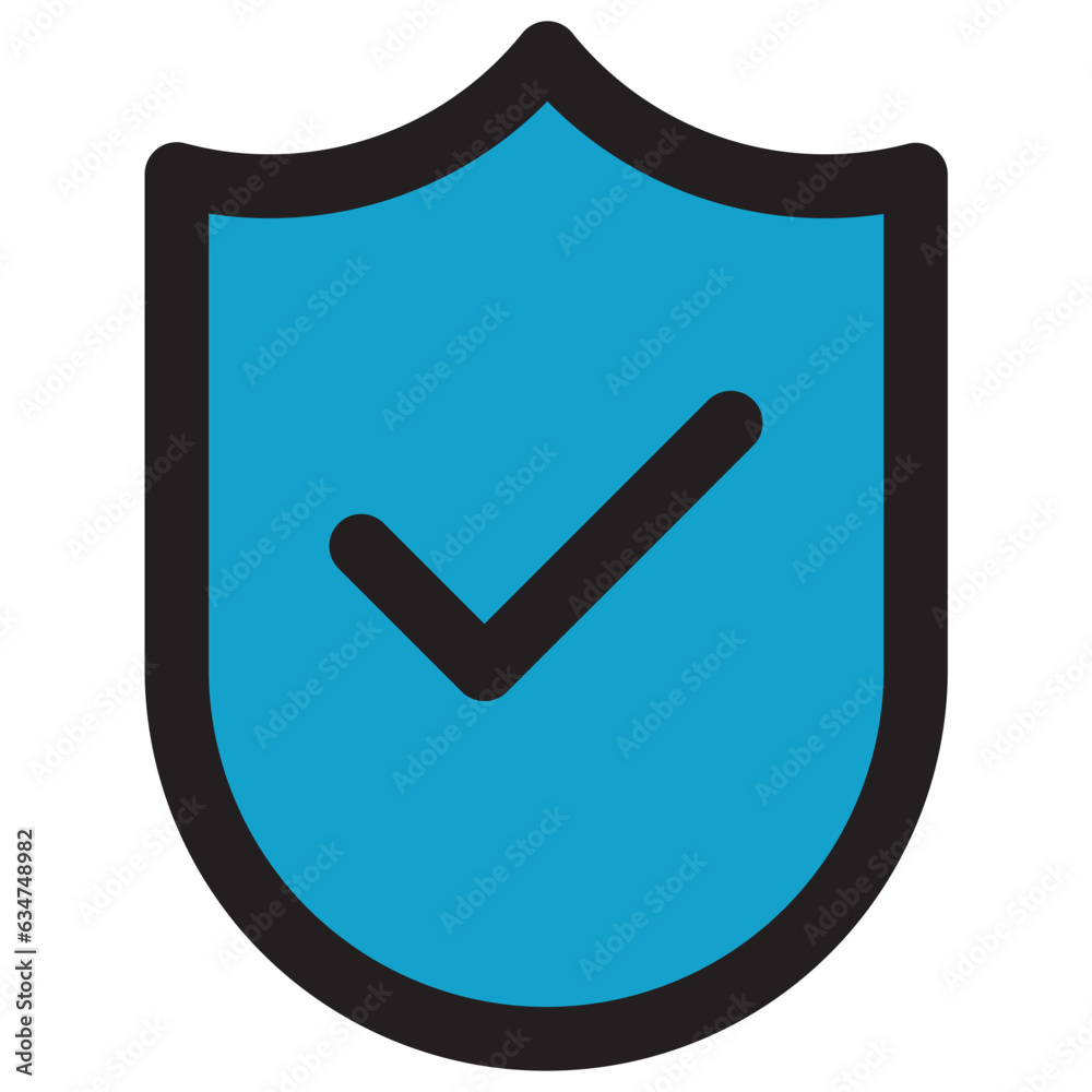 Secure protection shield icon Secure protection shield icon
