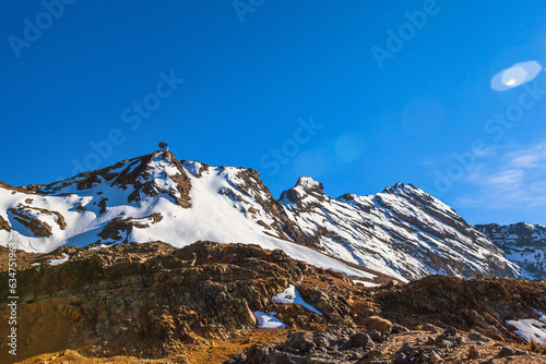 Snowy of the Yuracochas, Mountain of Colors in the central Andes of Peru. 4,700 msnm in Ticlio very close to Lima. Peru photo