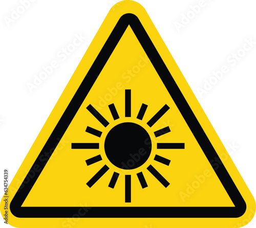  sun vector for danger sign