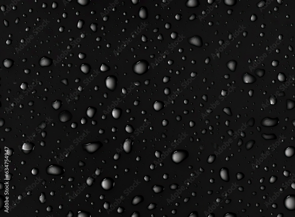 Drops of water on a black background. SEAMLESS PATTERN. SEAMLESS WALLPAPER. Drops of water on a black background. SEAMLESS PATTERN. SEAMLESS WALLPAPER.