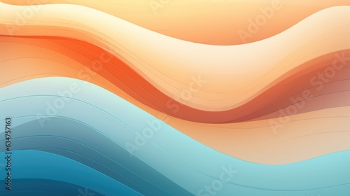 Modern colorful digital waves. Abstract Wavy multicolor background. AI illustration for website, banners, brochure, posters. Gradient. Vibrant color, motion, dynamic wallpaper design, concept.