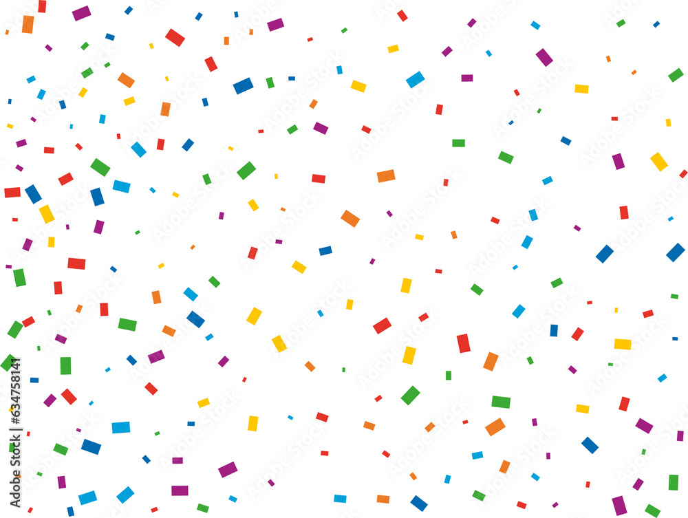 Festive Rainbow Rectangular Confetti Festive Rainbow Rectangular Confetti