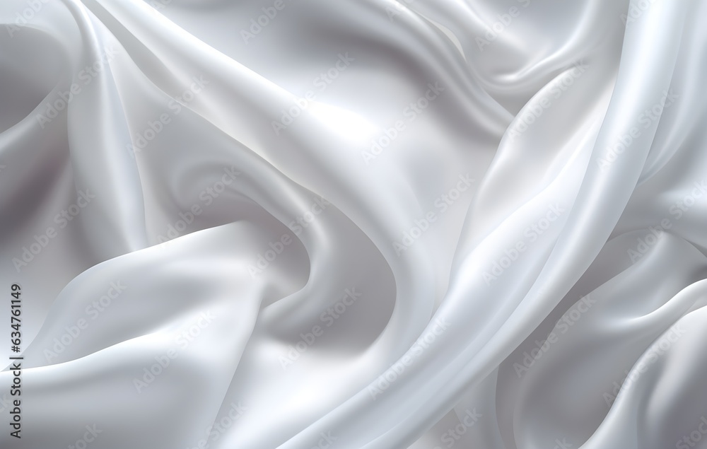 White satin fabric background White satin fabric background