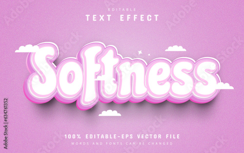 Pink softness pastel 3d text effect editable