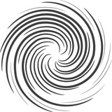 Abstract swirl set dynamic flow black white icon
