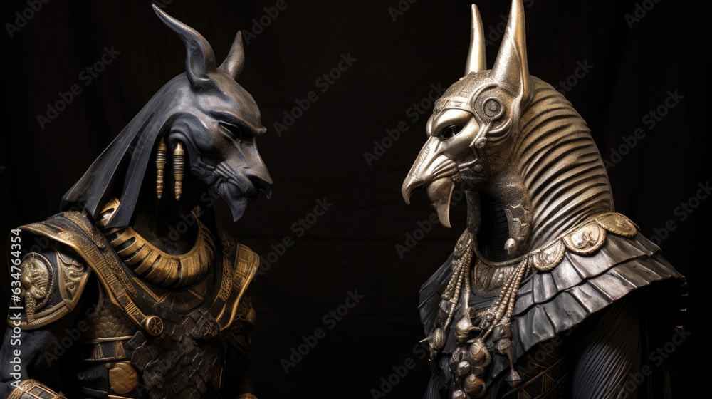 Anubis and Horus. Generative Ai