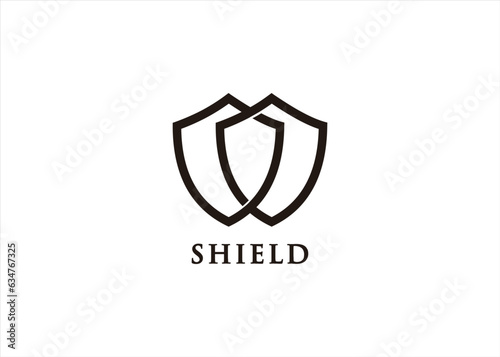 Free Download shield logo line - GFXLoad