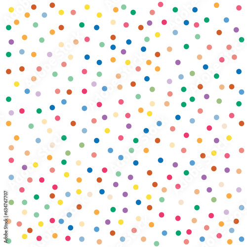 Random colorful Small polka dot seamless pattern background retro vintage vector design photo