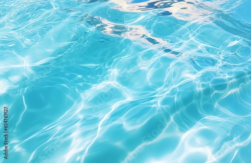 beautiful blue water in the pool