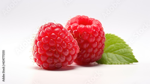 Raspberry isolated on a white background.