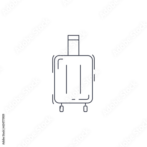 suitcase line icon. suitcase thin line icon