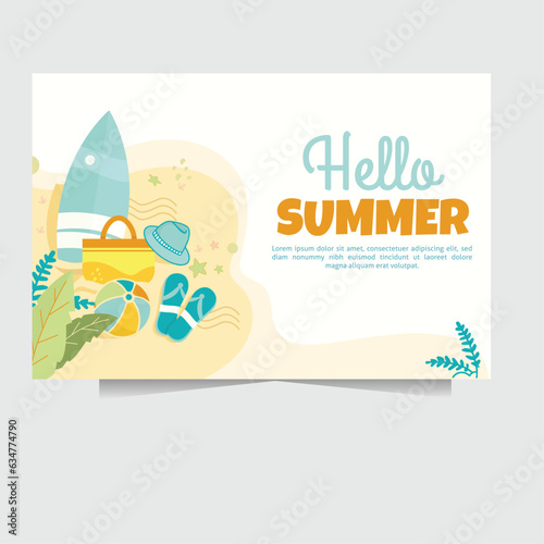 Background Inspiration of summer vibe design