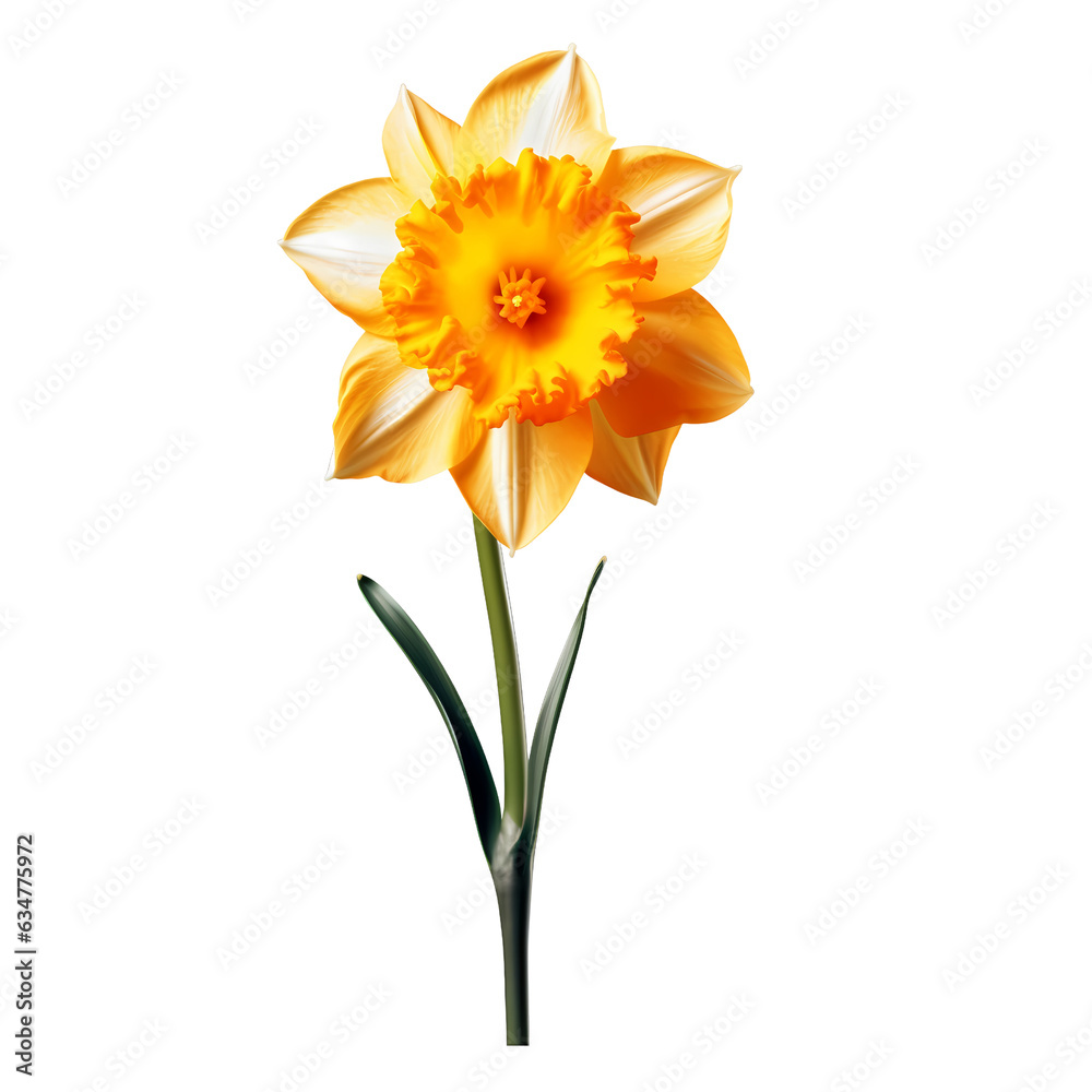 daffodils isolated on transparent background daffodils isolated on transparent background