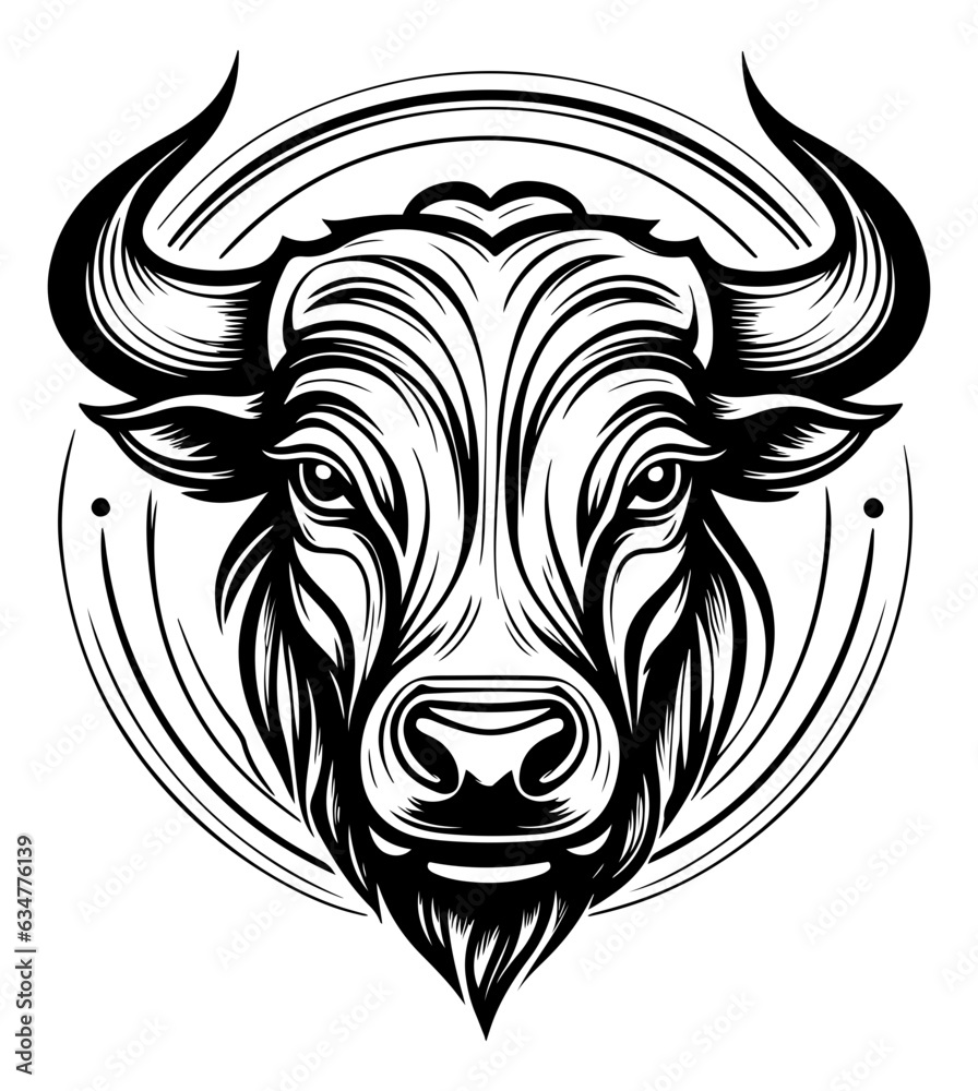 Bison head logo