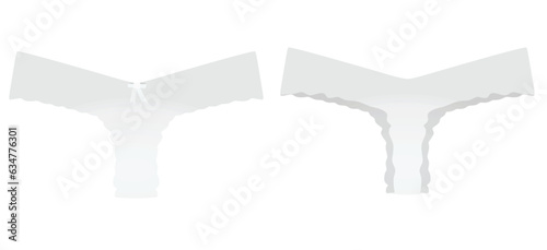 White woman underwear. vector illustration