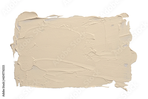 PNG Modelling Clay putty smear painting blot  Abstract gray beige color stain brushstroke texture on transparent background.
