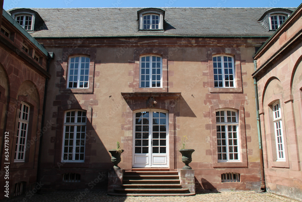 rohan palace in strasbourg in alsace (france)