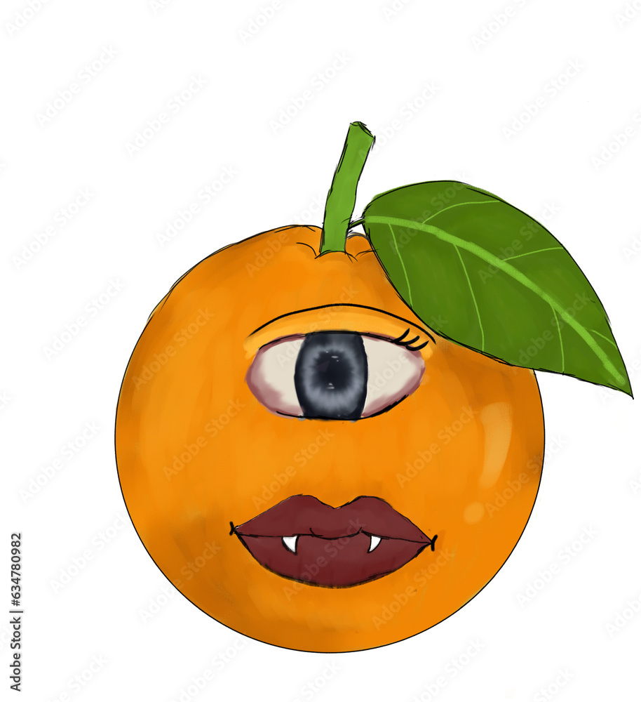 Orange halloween character Orange halloween character