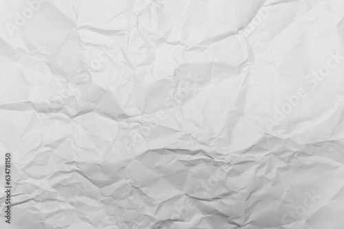 White Paper Texture background. Crumpled white paper abstract shape background with space paper recycle for text.