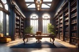 interior of an library
