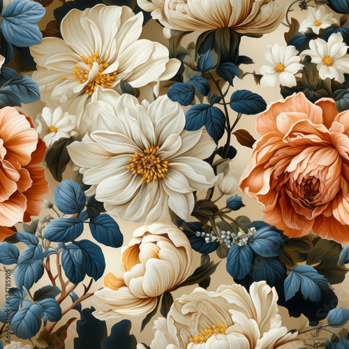 Seamless Floral Patterns | Floral luxury wallpaper | vintage Patterns | Floral Prints | illustration | Scrapbook | Antique decoration