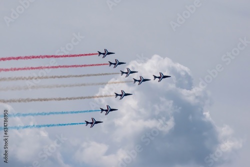 Airplane in formation - Paris - France
