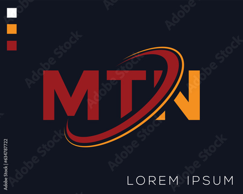 Alphabet 'MTN' Logo Design Template for Your Business