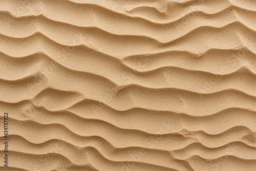 Top view sand background.Generative Ai.