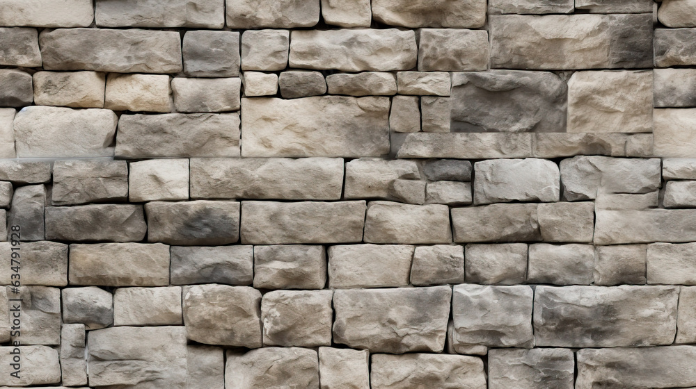 Fototapeta premium Seamless Castle Stone Wall texture for graphic design and object textures.