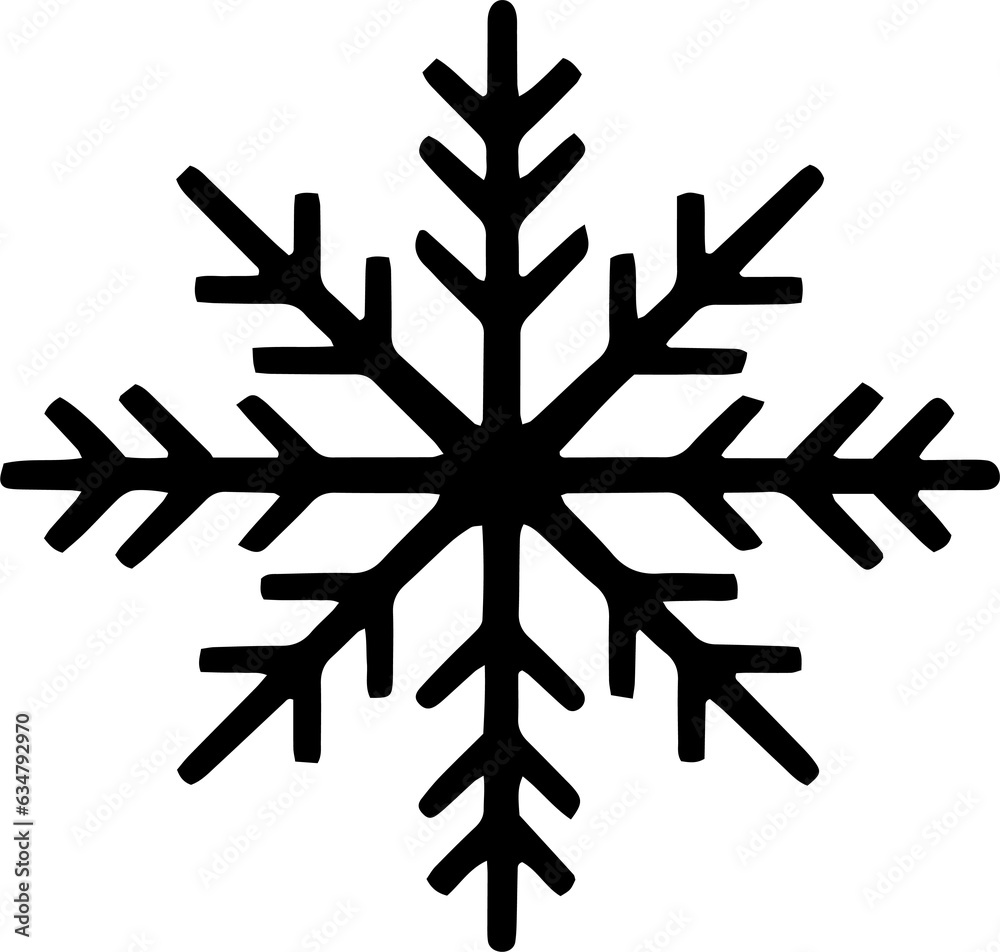  cute snowflake for decorated Christmas white background