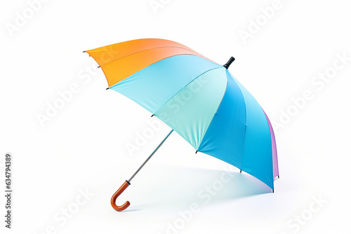 Colorful umbrella isolated on white background .Generative Ai.