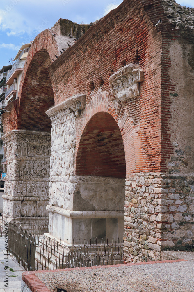 Roman Arch of Galerius, 4th-century AD monuments in the city of Thessaloniki, Macedonia, Greece