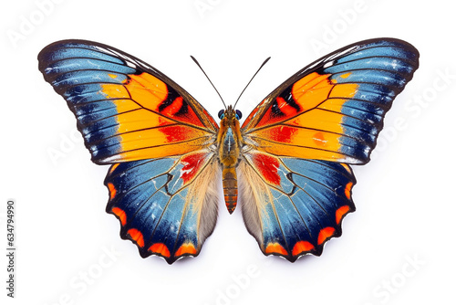 Butterfly isolated on white background.Generative Ai. © Inlovehem