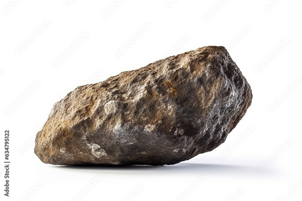Fototapeta premium Rock isolated on white background .Generative Ai.