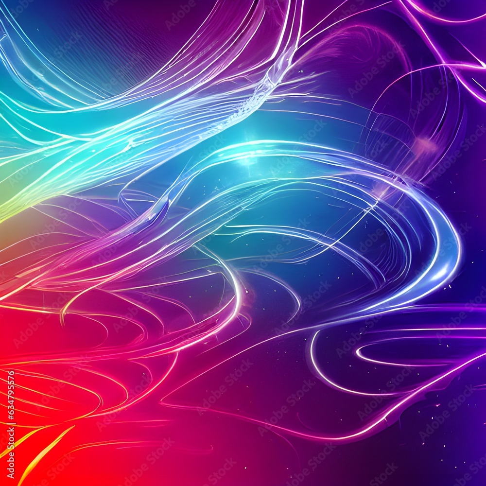 abstract background with glowing lines stars lights black holes in cosmic space and energy flow illustration abstract background with glowing lines stars lights black holes in cosmic space and energy flow illustration
