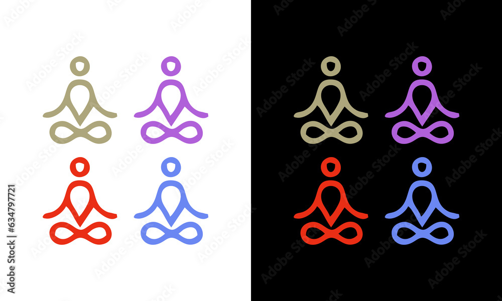 Collection of Yoga, Zen and Meditation logos, linear icons and elements. Bohemian style minimalist illustrations in pastel colors. Vector design Collection of Yoga, Zen and Meditation logos, linear icons and elements. Bohemian style minimalist illustrations in pastel colors. Vector design