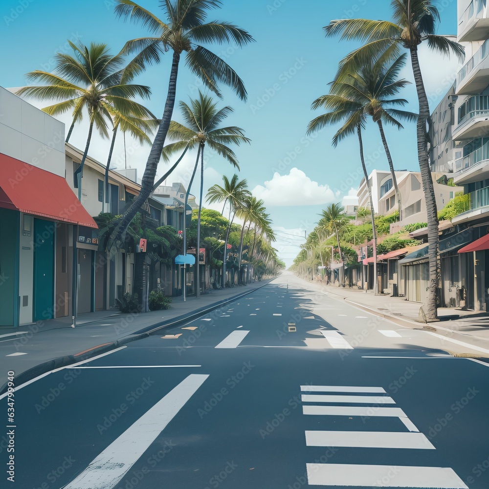 hawaii street and summer scenes.