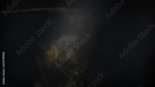 golden particles gold milky way on matte background v03