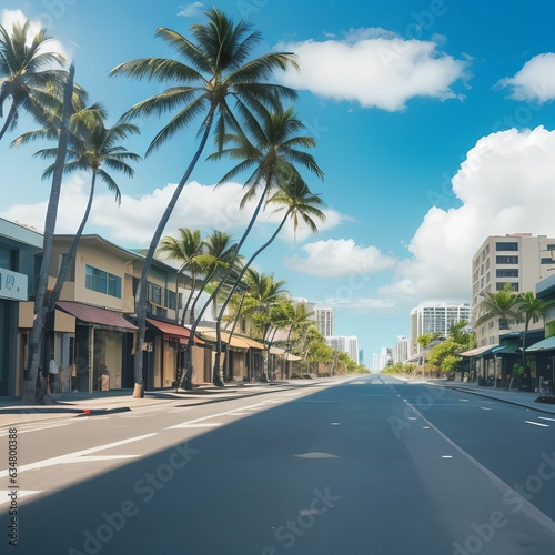 hawaii street and summer scenes. © duyina1990