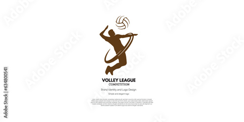 volleyball competition and championship logo design for graphic designer and web developer