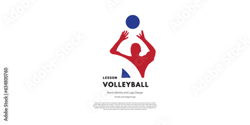 volleyball competition and championship logo design for graphic designer and web developer