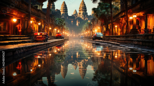 Nocturnal Radiance: Angkor Wat's Magic Hour