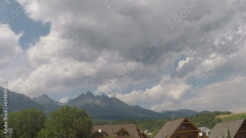 Accelerated view of the formation and decay of cumulus clouds over the Tatra mountains in Slovakia.