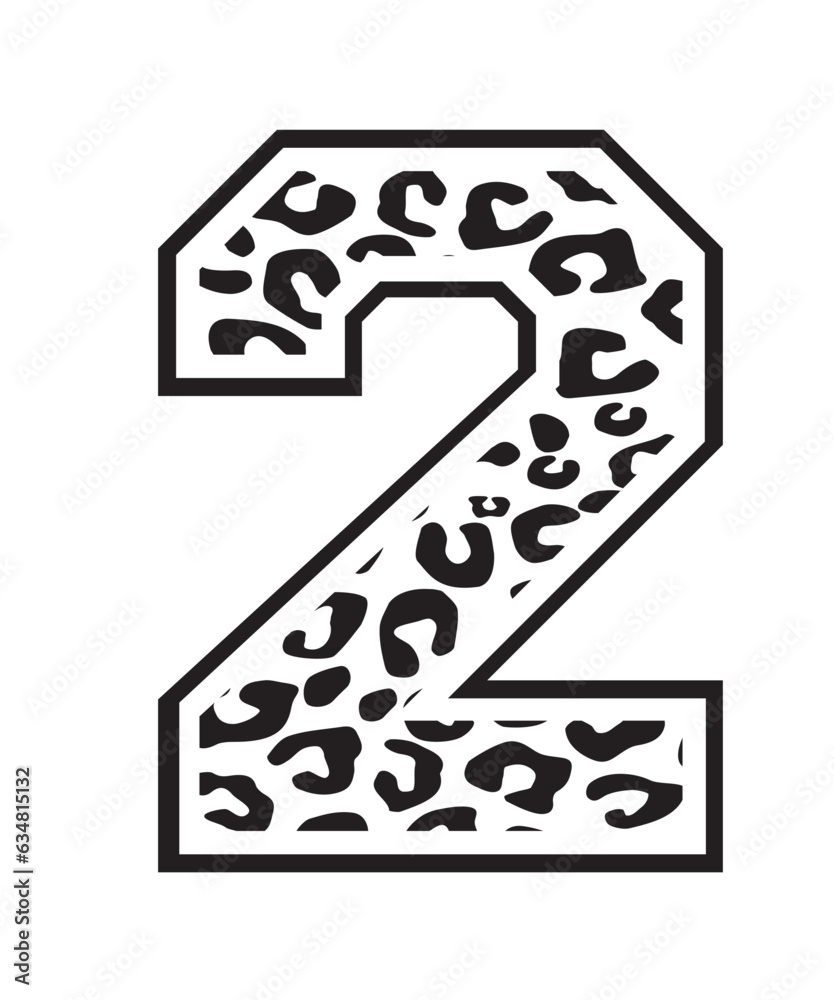 Leopard Print Alphabet svg, Leopard Pattern Alphabet SVG Bundle
