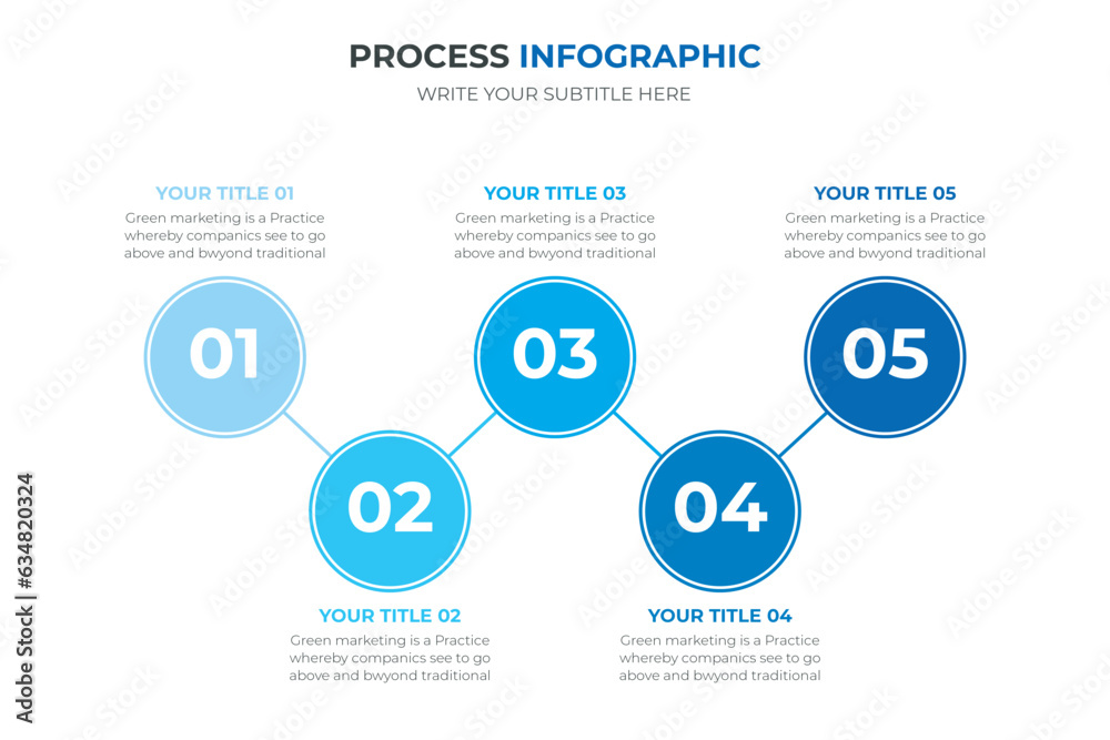 custom made wallpaper toronto digitalCircle Flow chart 5 step infographic design vector