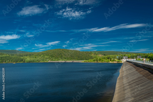 Summer color hot day near Josefuv Dul dam in north Bohemia